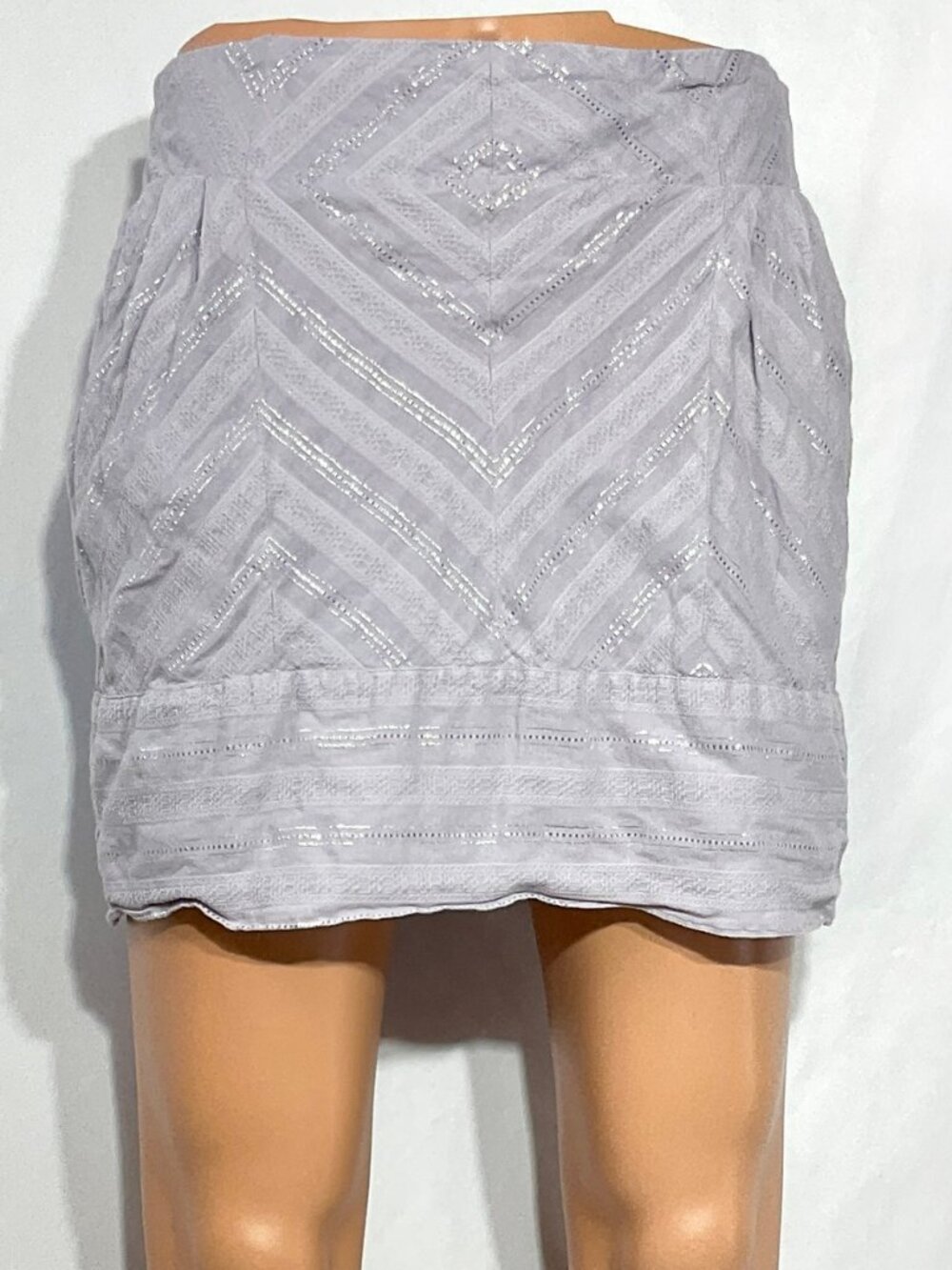 Staring at Stars Sz L Purple & Silver Mini Skirt